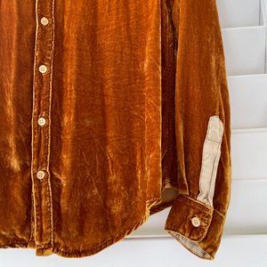 FP x CP Shades Romy Marshmallow Velvet Button-down